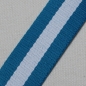 Preview: Gurtband türkis weiß Streifen 3 cm