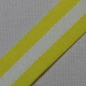 Mobile Preview: Gurtband gelb weiß Streifen 3 cm