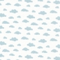Mobile Preview: Baumwolle Wolken hellblau