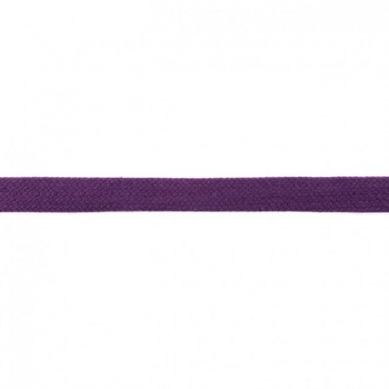 lila Flachkordel 2 cm breit 100 % Baumwolle