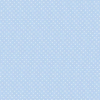 hellblau mit weißen Pünktchen Baumwolle von Westfalenstoff aus der Serie Capri