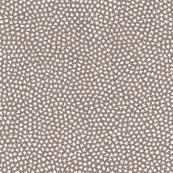 taupe mit weißen Sternchen Baumwolle von Westfalenstoff aus der Serie Capri