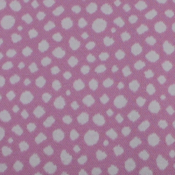 Jacquardstrick Punkte rosa weiß