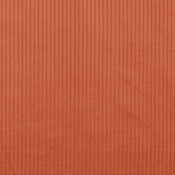 Der Breitcord in orange hat 22 Rippen auf 10 cm und ist noch etwas rustikaler als der Manchestcord.