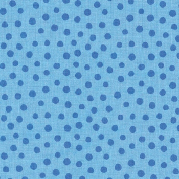 Baumwolle "Junge Linie" große Punkte auf blau