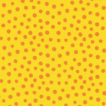 Baumwolle "Junge Linie" große Punkte auf gelb