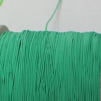 Hutgummi, Gummikordel 0,8 mm in grün