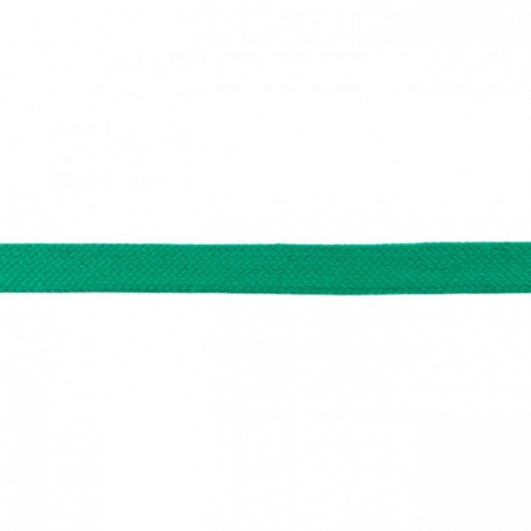 grün Flachkordel 2 cm breit 100 % Baumwolle
