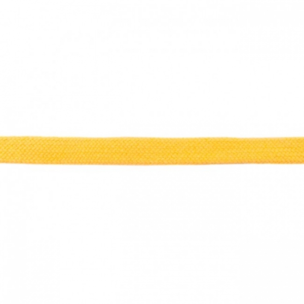 gelbe Flachkordel 2 cm breit 100 % Baumwolle