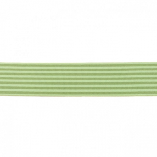 grün/limette Gummiband gestreift 4 cm weich
