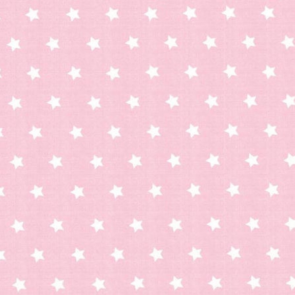 rosa mit weißen Sternen Baumwolle von Westfalenstoff aus der Serie Capri