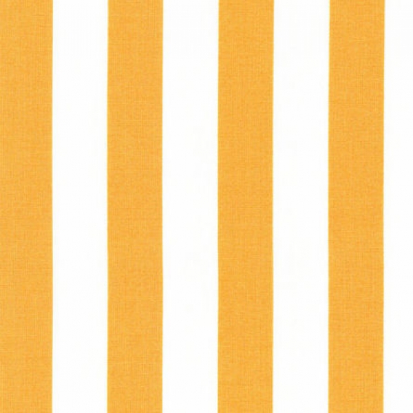 gelb mit weißen Blockstreifen Baumwolle von Westfalenstoff aus der Serie Capri