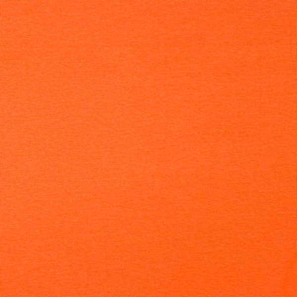 Dieser Basic-Jersey in orange aus Biobaumwolle ist vielfältig kombinierbar aber auch alleine ein echter Hingucker.
