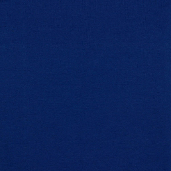 Dieser Basic-Jersey in kobaltblau aus Biobaumwolle ist vielfältig kombinierbar aber auch alleine ein echter Hingucker.