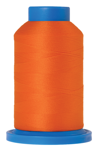 SERAFLOCK Hunter Orange- das bauschige Overlock Garn für besonders elastische Beanspruchungen liefert auf jedem Stoff starke Ergebnisse. Ideal für Dessous, Schwimm- und Sportbekleidung.