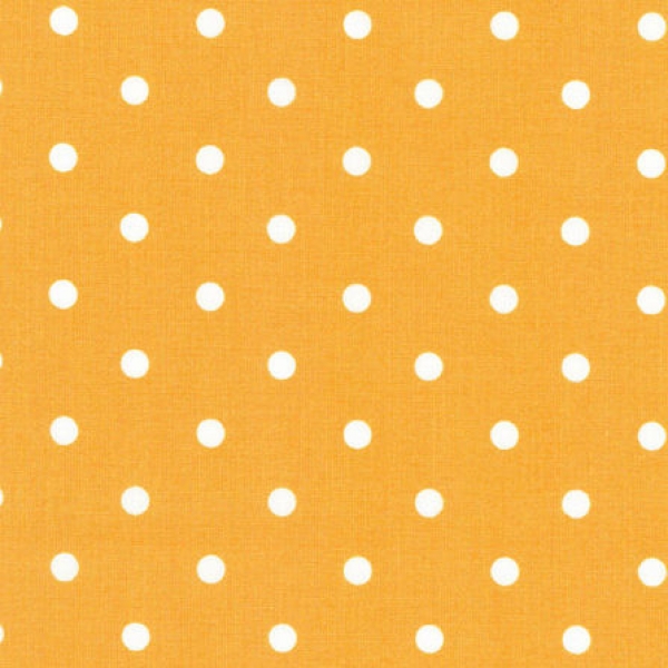 gelb mit weißen Punkte Baumwolle von Westfalenstoff aus der Serie Capri