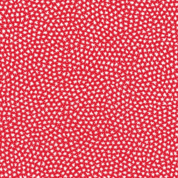 hummer rot mit weißen Sternchen Baumwolle von Westfalenstoff aus der Serie Capri