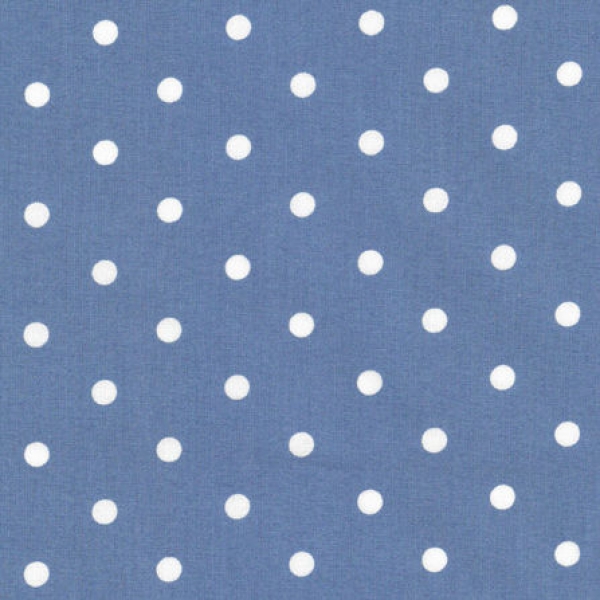 jeans blau mit weißen Punkte Baumwolle von Westfalenstoff aus der Serie Capri