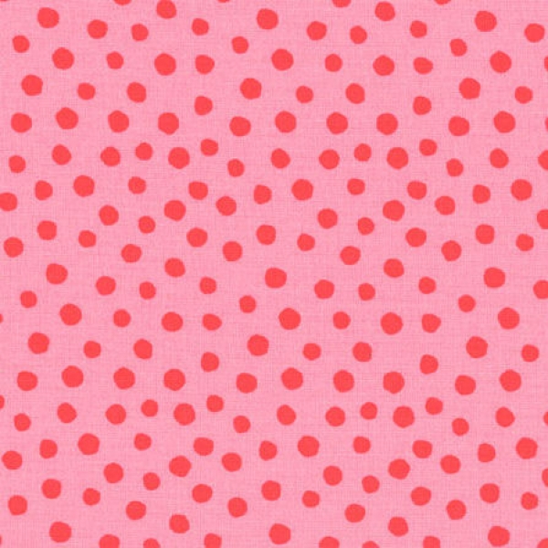 Baumwolle "Junge Linie" große Punkte auf rosa