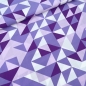 Preview: Viskose Dreiecke lila/weiß