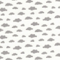 Preview: Baumwolle Wolken grau