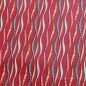 Preview: bunte Wellen rot untergrund mit Acryl beschichtete Baumwolle