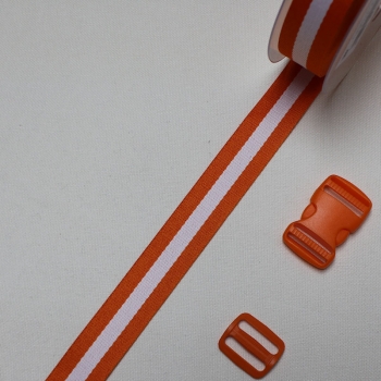 Preview: Steckschnalle 3 cm orange