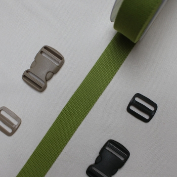 Baumwollgurtband olive 3 cm