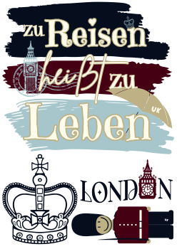 Bügelbild Zu Reisen heißt zu leben