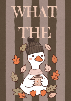 Bügelbild What the Duck Herbst