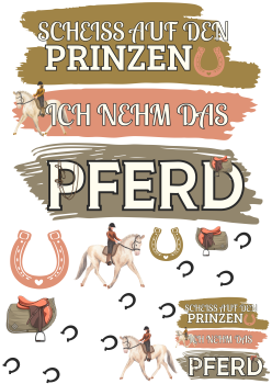Bügelbild Scheiß auf den Prinzen
