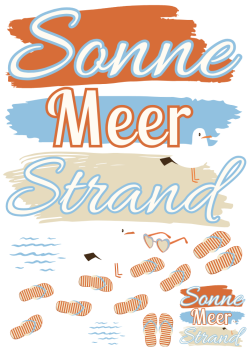 Bügelbild Sonne Meer Strand "Gulfy"