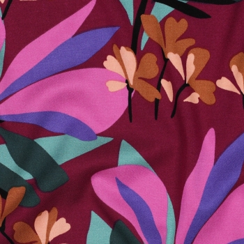 Preview: Rosella Stretch - SPRING GARDEN - MAUVE