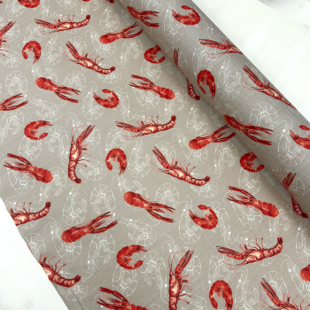 Preview: Beschichtete Baumwolle Garnelen