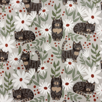 Beschichtete Baumwolle Katzenwiese