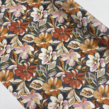 Preview: Beschichtete Baumwolle Blumen