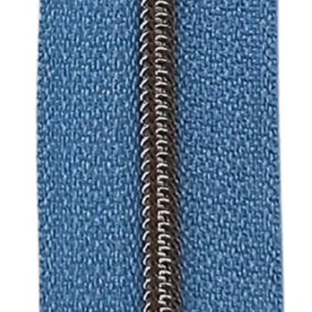 Feiner Reißverschluss Himmelblau Silber Düne