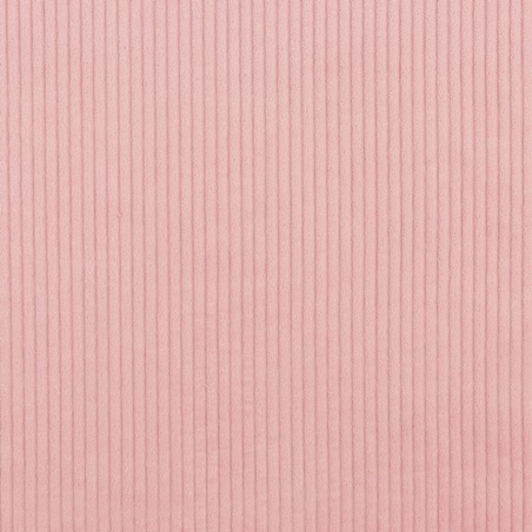 Der Breitcord in rose hat 22 Rippen auf 10 cm und ist noch etwas rustikaler als der Manchestcord.