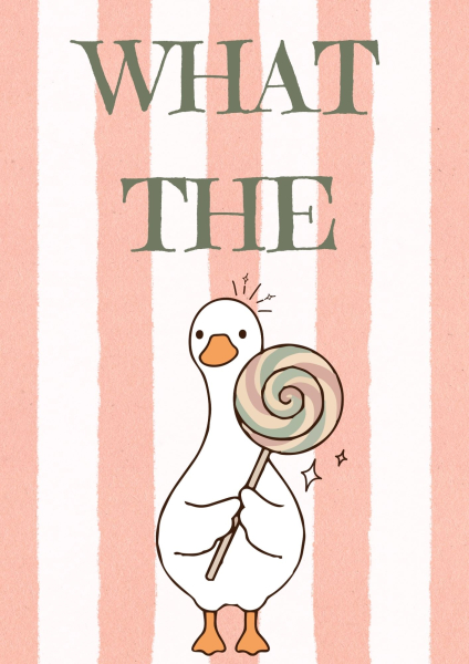 Bügelbild What the Duck Lolli