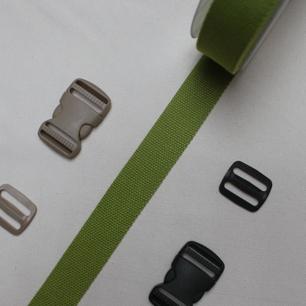 Baumwollgurtband olive 3 cm