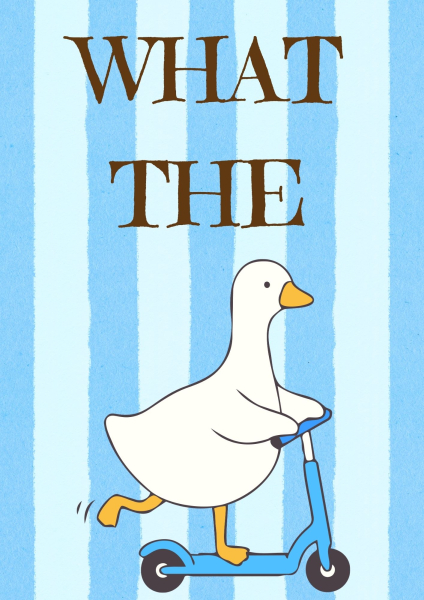 Bügelbild What the Duck Roller