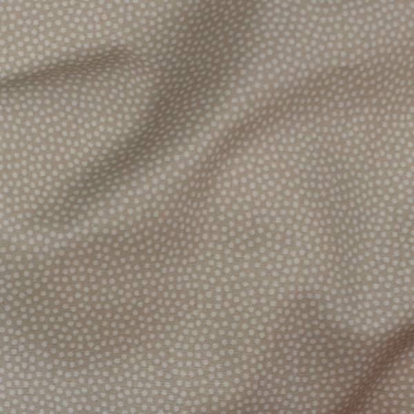 Baumwolle "Dotty" ton in ton beige wollweiß