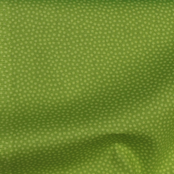 Baumwolle "Dotty" ton in ton kiwigrün