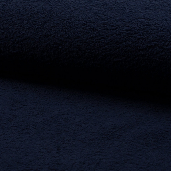 Baumwollfrottee in dunkelblau