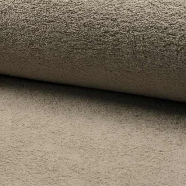 Baumwollfrottee taupe hell