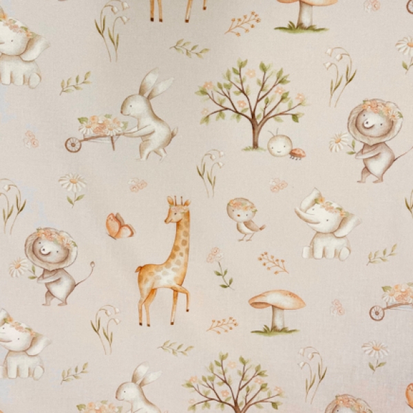 Baumwoll Popelin Spring Garden