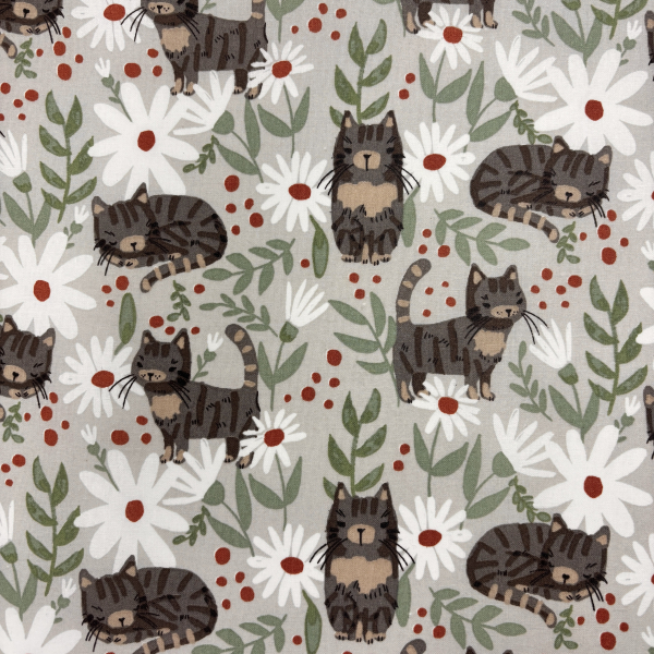 Beschichtete Baumwolle Katzenwiese