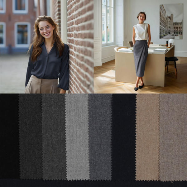 Gabardine Stretch angerauht