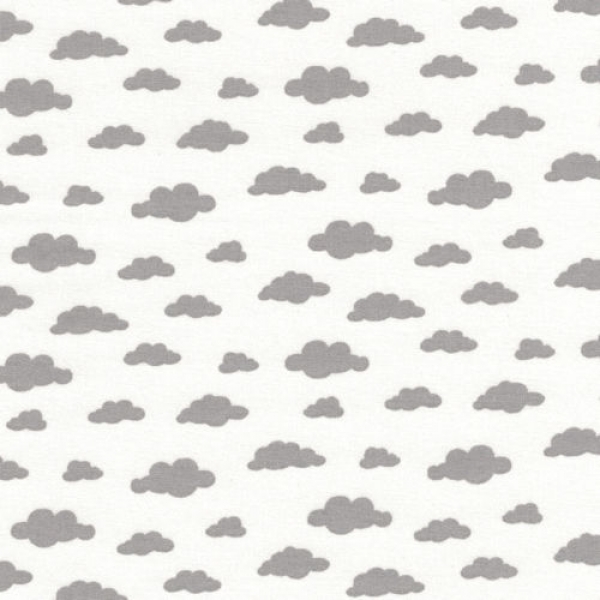 Baumwolle Wolken grau