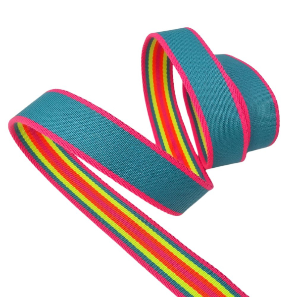 2,5 cm Gurtband "Neon City"